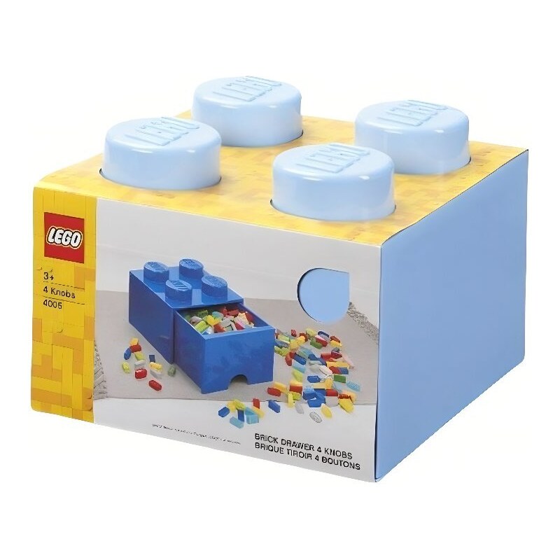 Lego Světle modrý úložný box LEGO Storage 25 x 25 cm