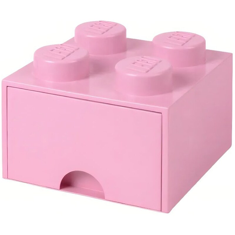 Lego Růžový úložný box LEGO Storage 25 x 25 cm