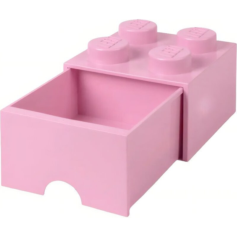 Lego Růžový úložný box LEGO Storage 25 x 25 cm