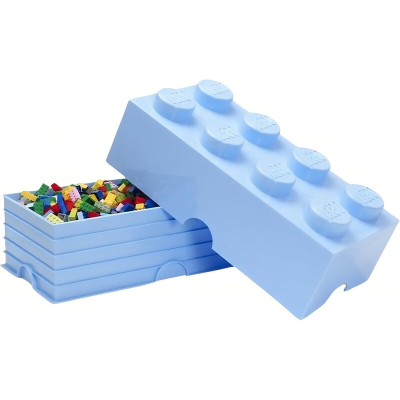 Lego Světle modrý úložný box LEGO Smart 25 x 50 cm