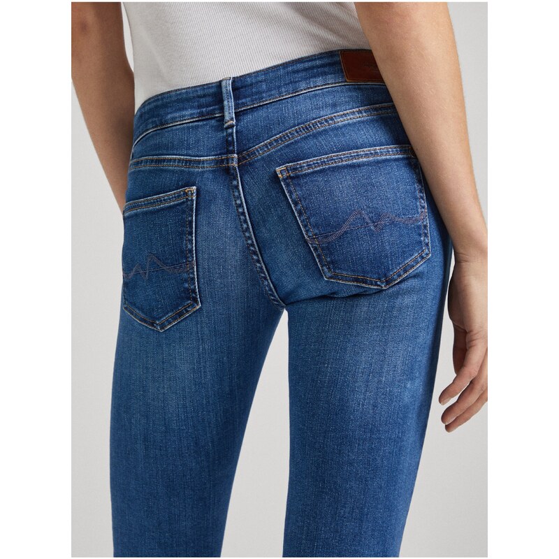 Modré dámské skinny fit džíny Jeans Pepe Jeans - Dámské