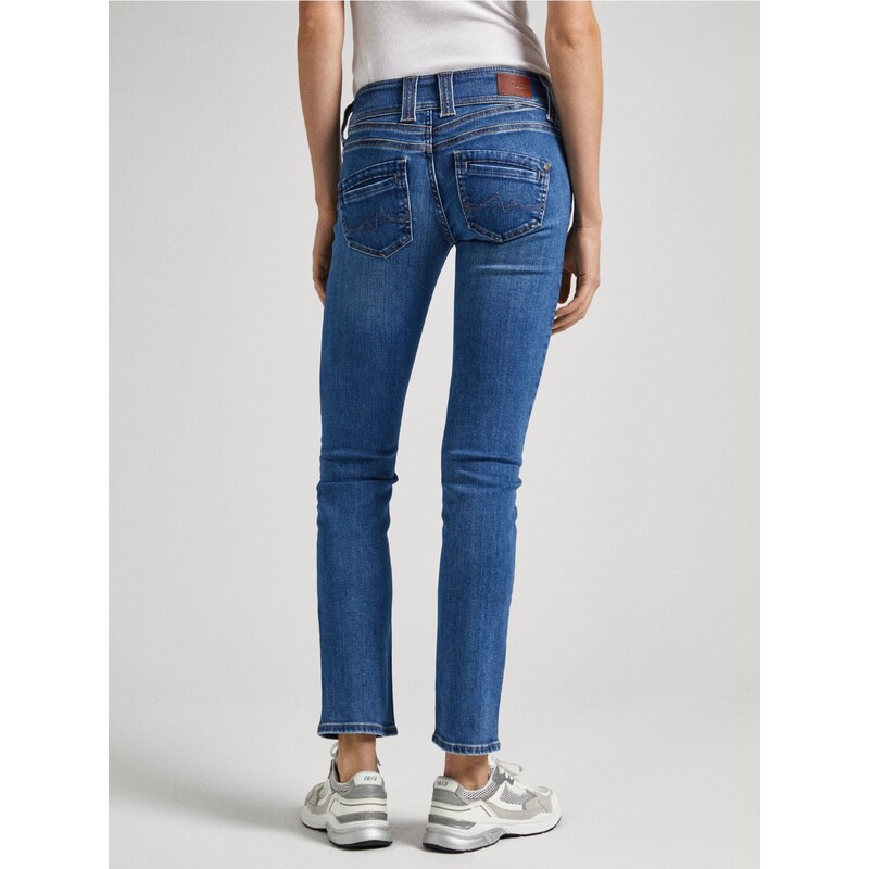 Modré dámské slim fit džíny Jeans Pepe Jeans - Dámské