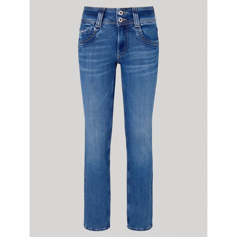 Modré dámské slim fit džíny Jeans Pepe Jeans - Dámské