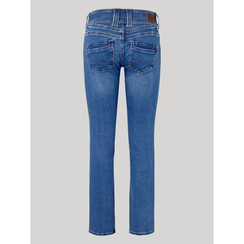 Modré dámské slim fit džíny Jeans Pepe Jeans - Dámské