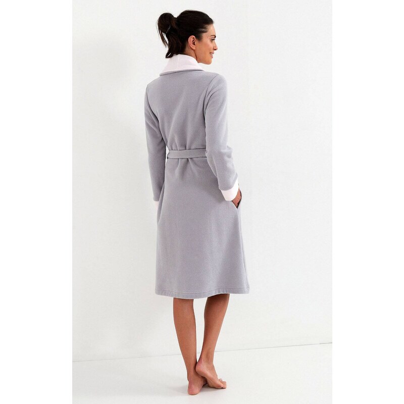 Bathrobe Cana 209 2XL-3XL grey-pink