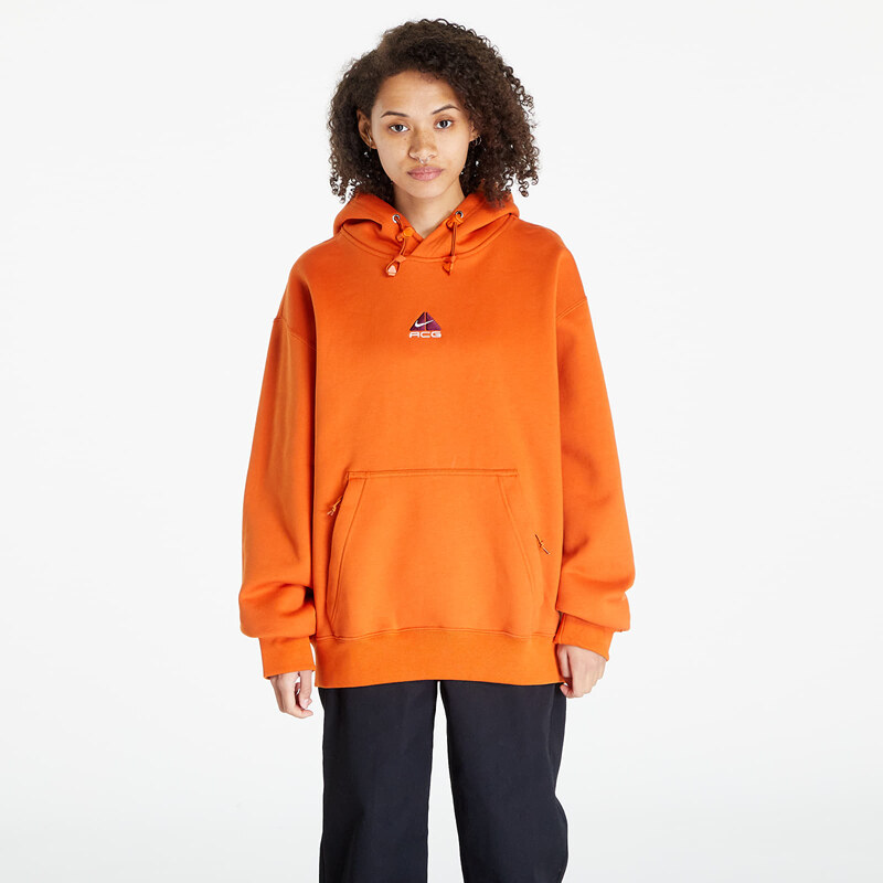 Nike ACG Therma-FIT Fleece Pullover Hoodie UNISEX Campfire Orange/ Summit White