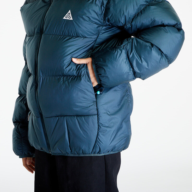 Pánská péřová bunda Nike Therma-FIT ADV ACG "Lunar Lake" Puffer Jacket UNISEX Deep Jungle/ Summit White