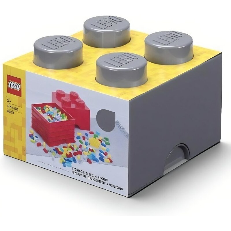 Lego Šedý úložný box LEGO Smart 25 x 25 cm