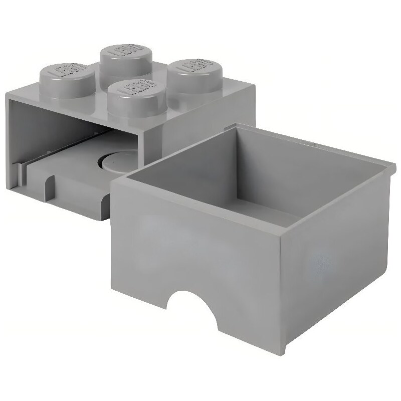 Lego Světle šedý úložný box LEGO Storage 25 x 25 cm