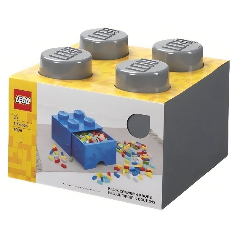 Lego Šedý úložný box LEGO Storage 25 x 25 cm
