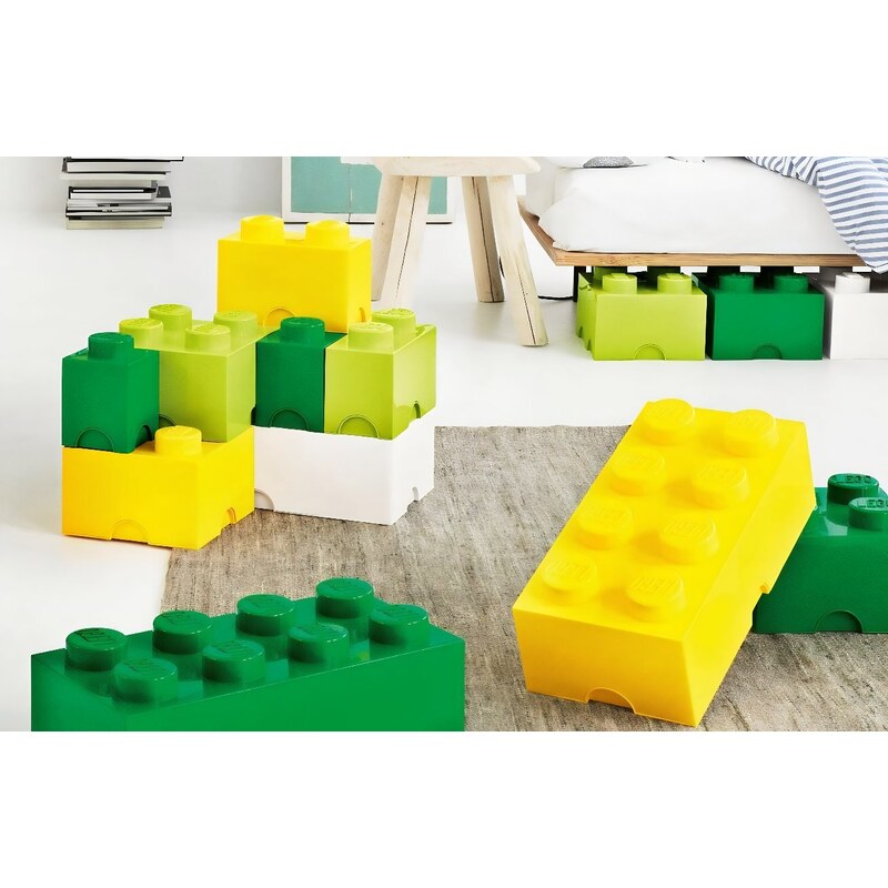 Lego Světle žlutý úložný box LEGO Smart 25 x 50 cm