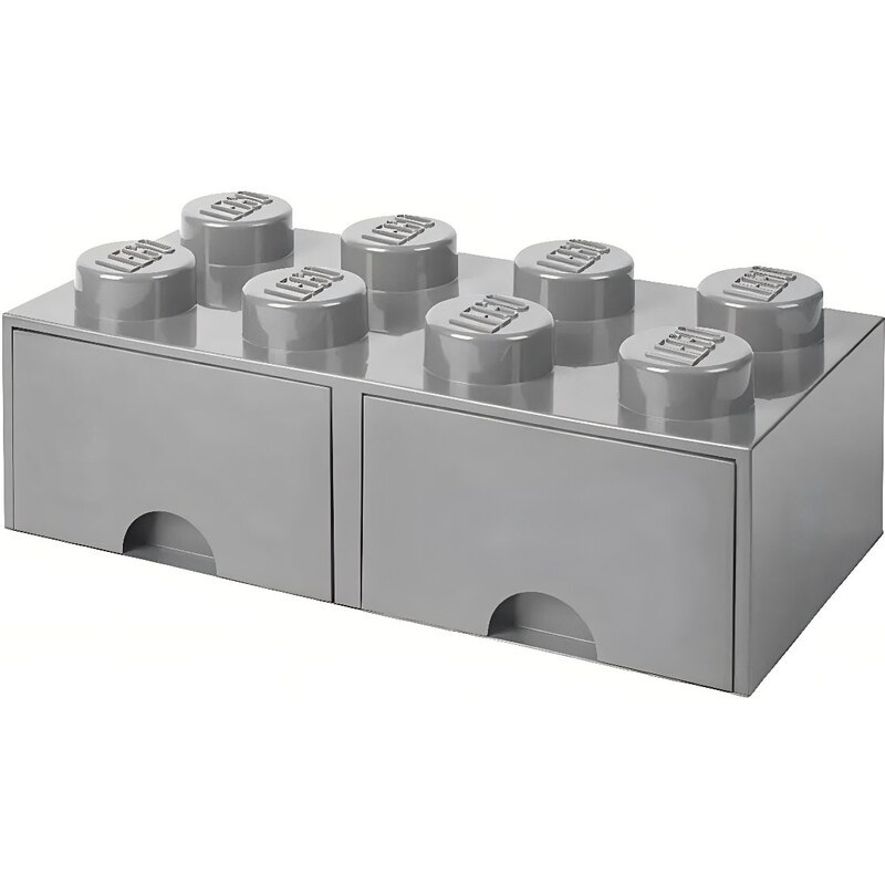 Lego Světle šedý úložný box LEGO Storage 25 x 50 cm