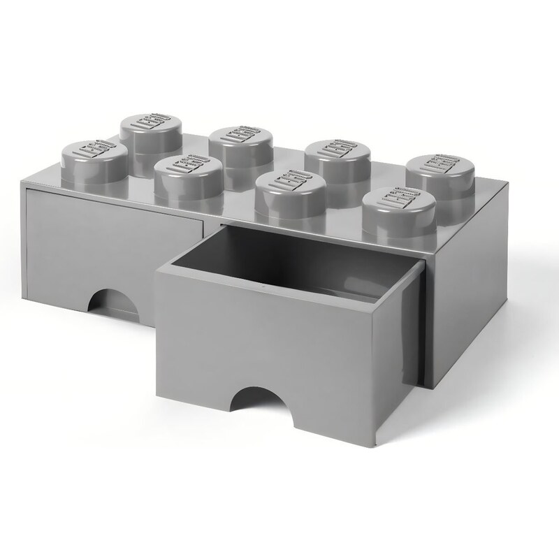 Lego Šedý úložný box LEGO Storage 25 x 50 cm