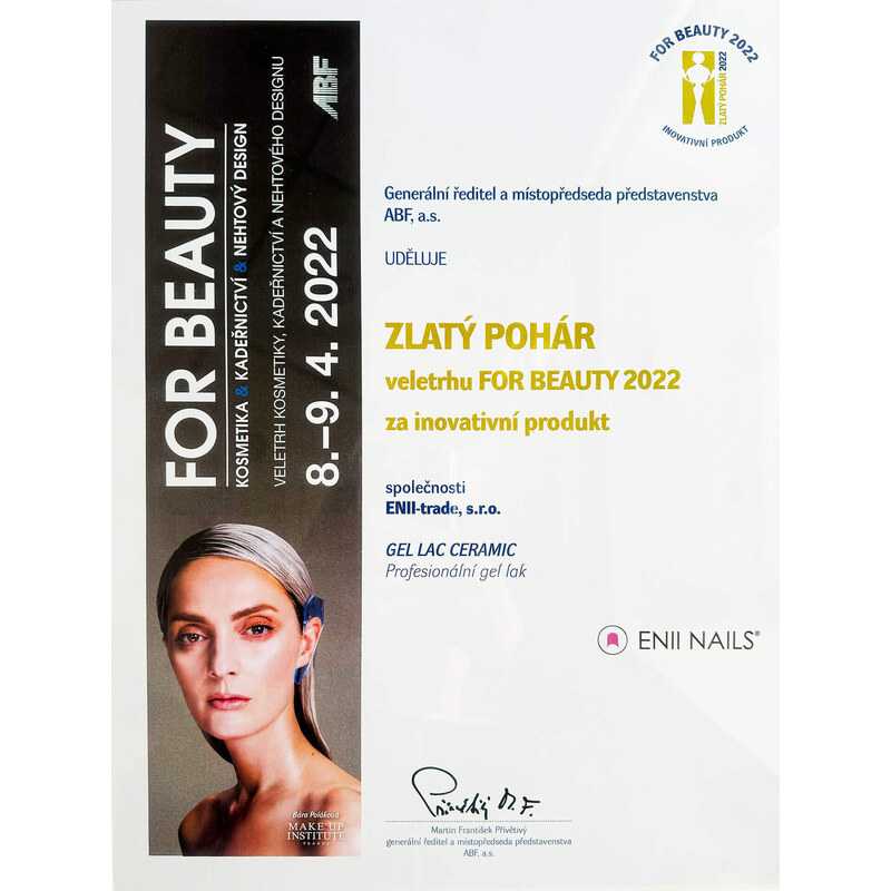 ENII NAILS Gel lak Ceramic 113 Papaya - gelový lak bez HEMA, 10 ml