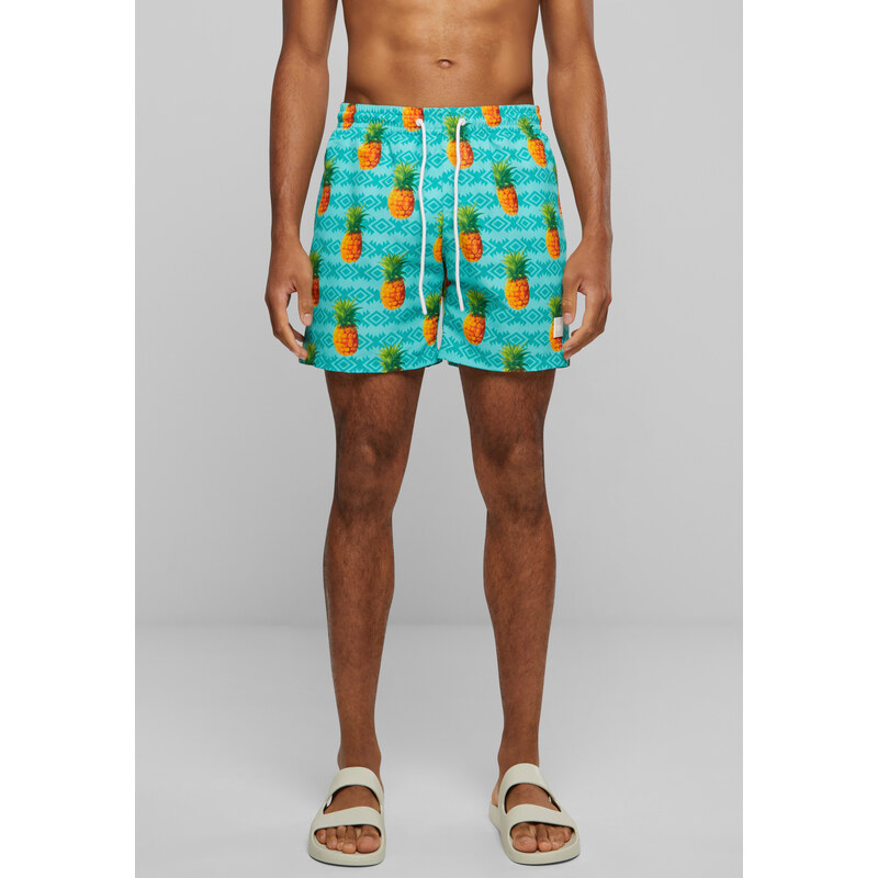 Urban Classics Vzor plavecké šortky ananas aop