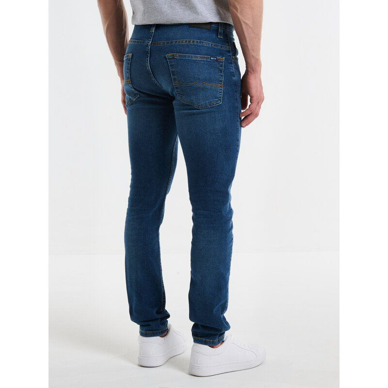 Big Star Man's Skinny Trousers Denim 110850 Medium Denim-303