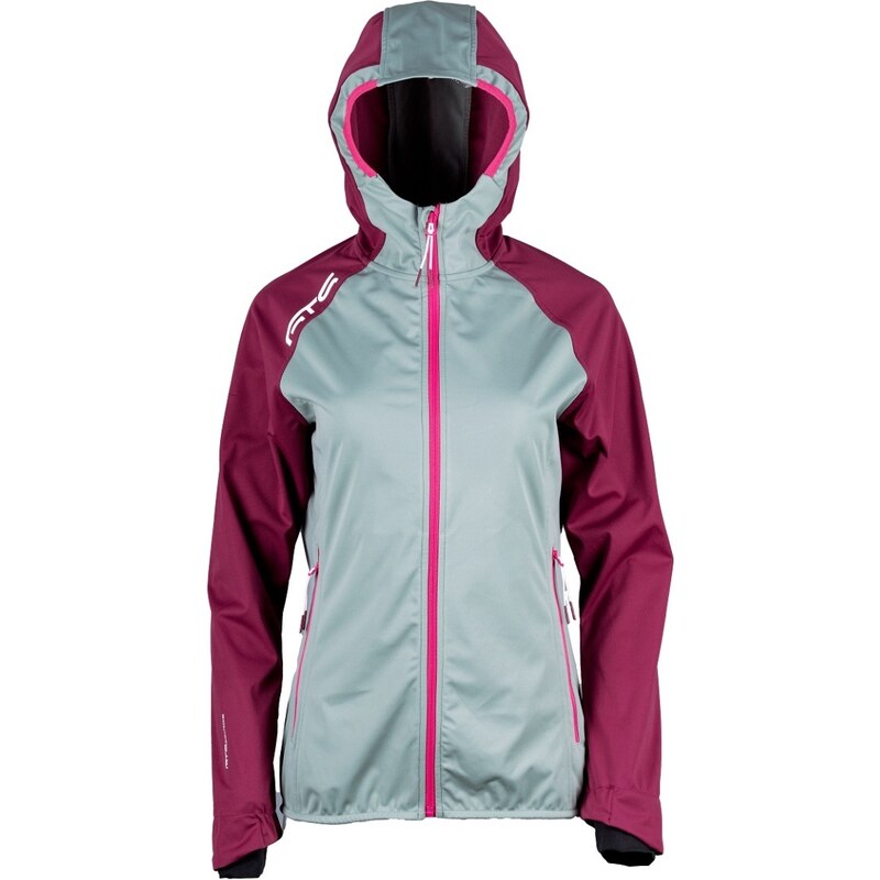 Dámská lehká softshell bunda GTS 404132 světle zelená/růžová