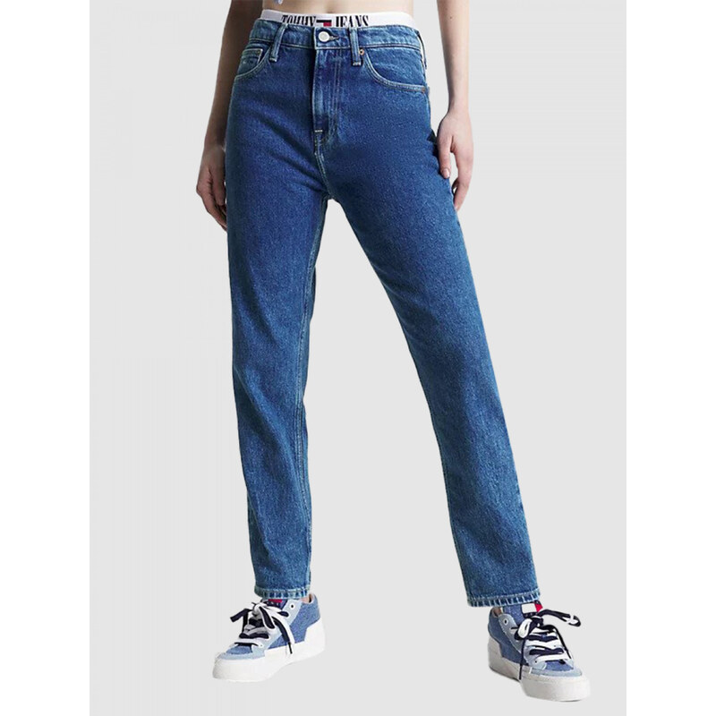 Tommy Jeans dámské modré džíny.