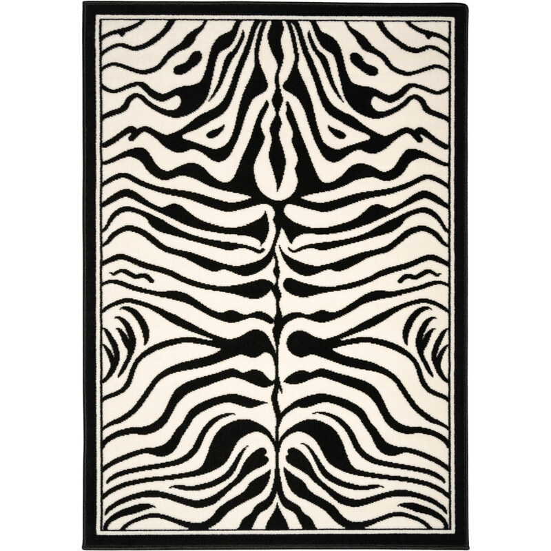Alfa Carpets Kusový koberec Zebra black/white - 120x170 cm