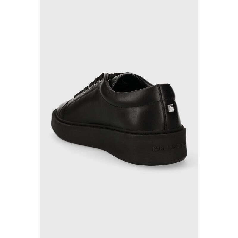 Kožené sneakers boty Karl Lagerfeld FLINT černá barva, KL53320A