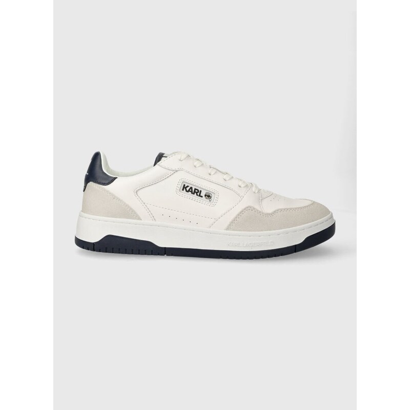 Kožené sneakers boty Karl Lagerfeld KREW KL bílá barva, KL53024A