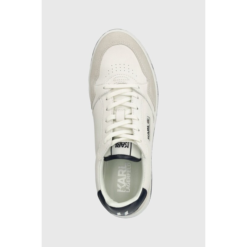 Kožené sneakers boty Karl Lagerfeld KREW KL bílá barva, KL53024A