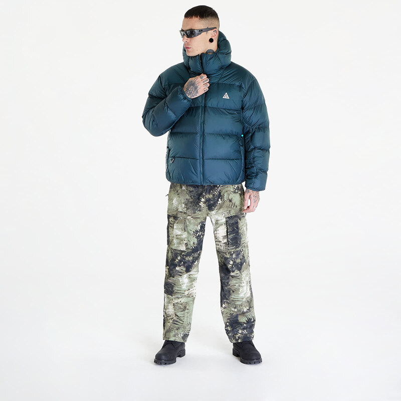 Pánská péřová bunda Nike Therma-FIT ADV ACG "Lunar Lake" Puffer Jacket UNISEX Deep Jungle/ Summit White