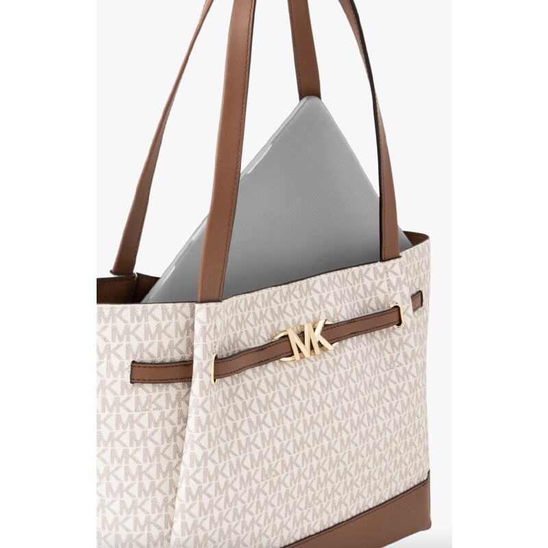 Kabelka Michael Kors Reed logo vanilla