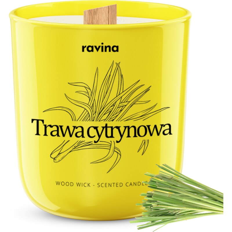 Ravina sojová svíčka - Citrónová tráva, 175g