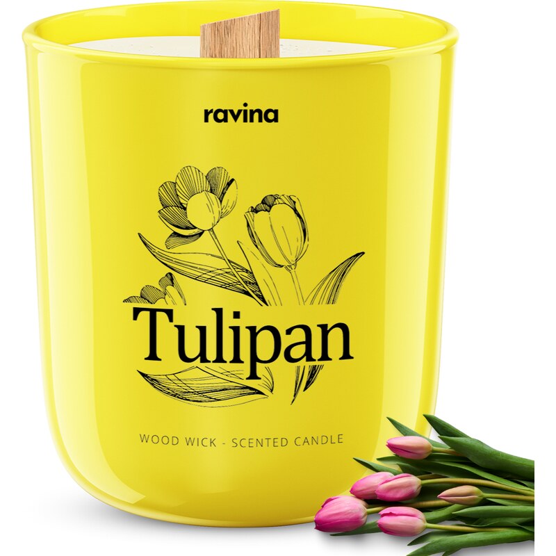 Ravina sojová svíčka - Tulipán, 175g