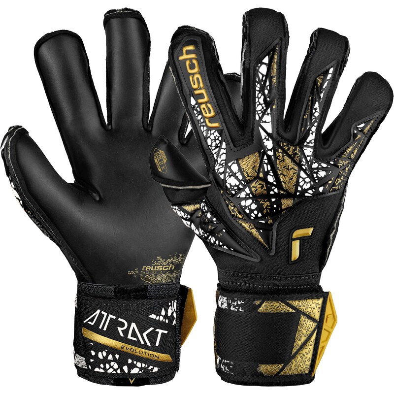 Brankářské rukavice Reusch Reusch Attrakt Gold X Evolution Cut Finger Support Goalkeeper Gloves 5470950-7740