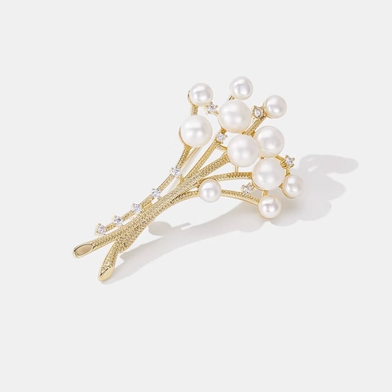 Éternelle Luxusní perlová brož Antonella - sladkovodní perly