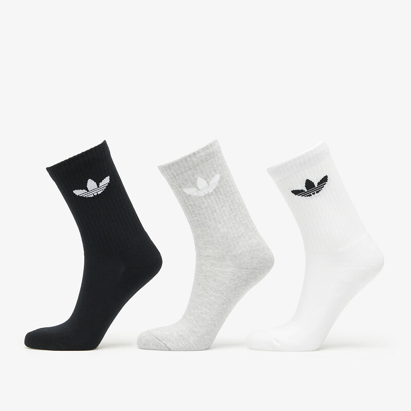 Ponožky adidas Originals Trefoil Cushion Crew Sock 3-Pack White/