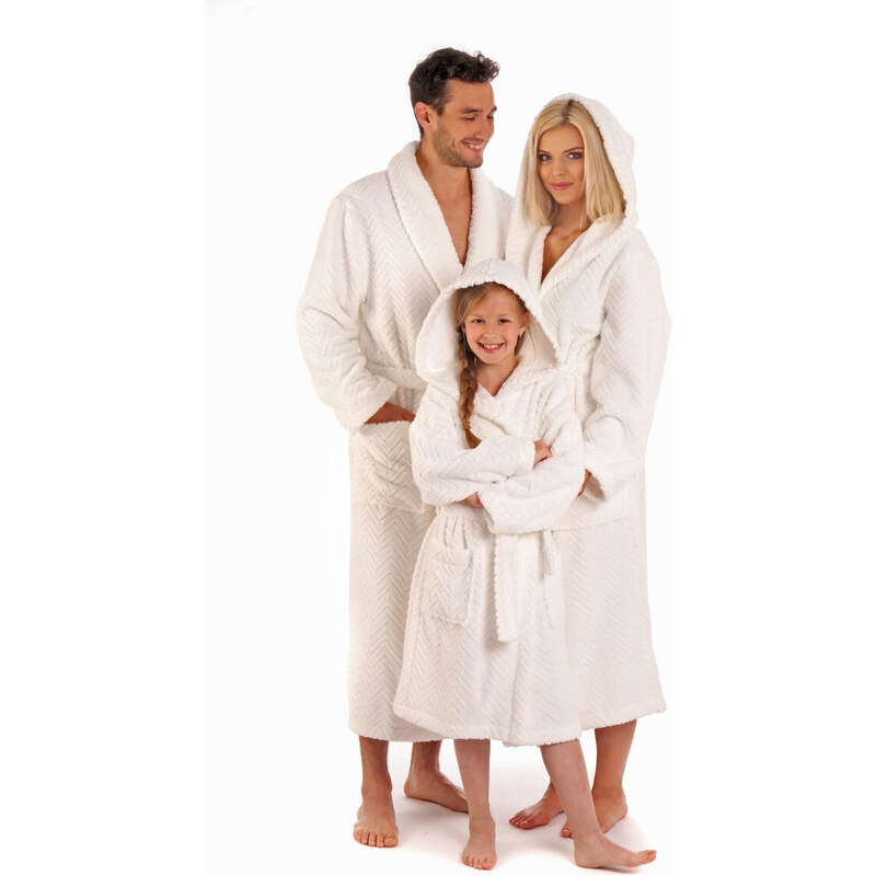 AKCE - Unisex župan se šálovým límcem Athena 2116 0100 Bílá - Vestis 88409832