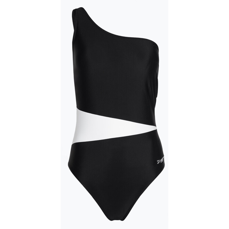 Dámské jednodílné plavky Zoggs Lattice One Shoulder modrá / bílá