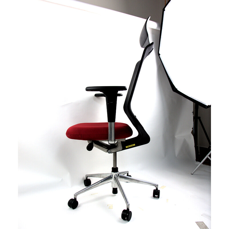 AM Chair Kancelářská židle Vitra Meda pro černo-červená Univerzální