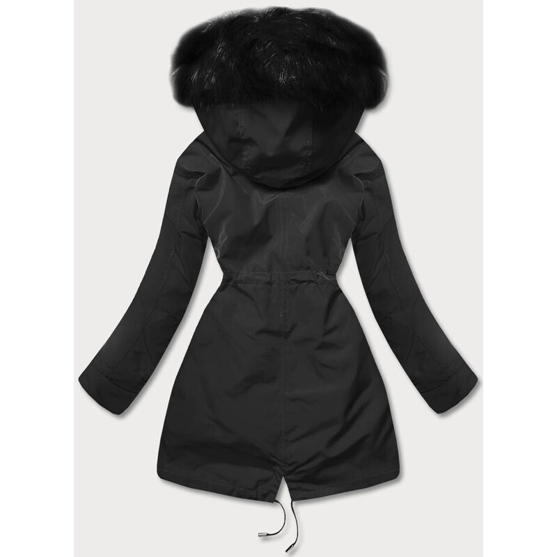 MHM Teplá černá dámská zimní bunda (W629BIG)