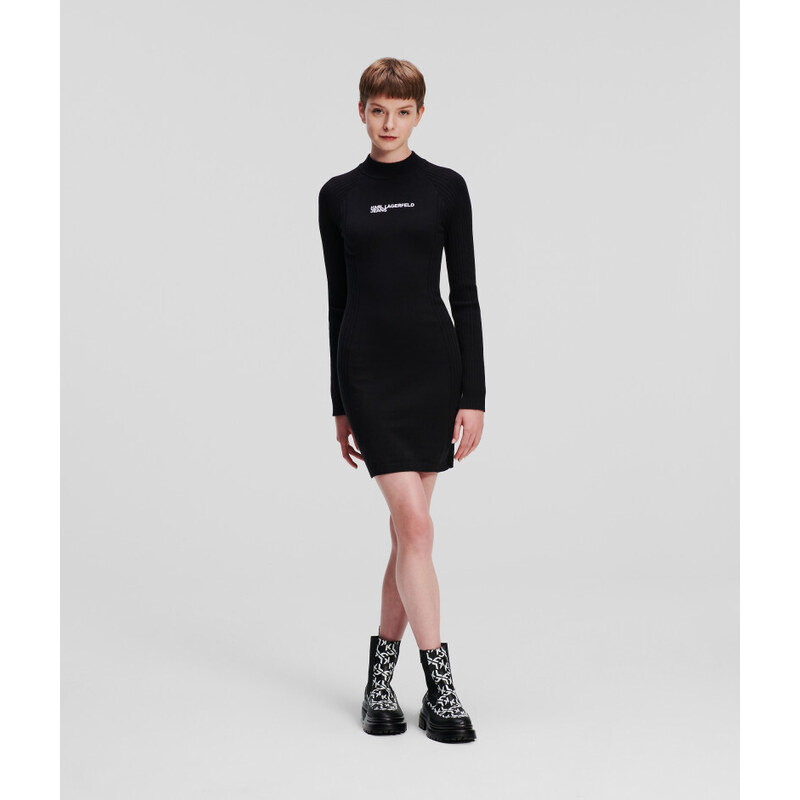 ŠATY KARL LAGERFELD JEANS KLJ LSLV KNITTED DRESS