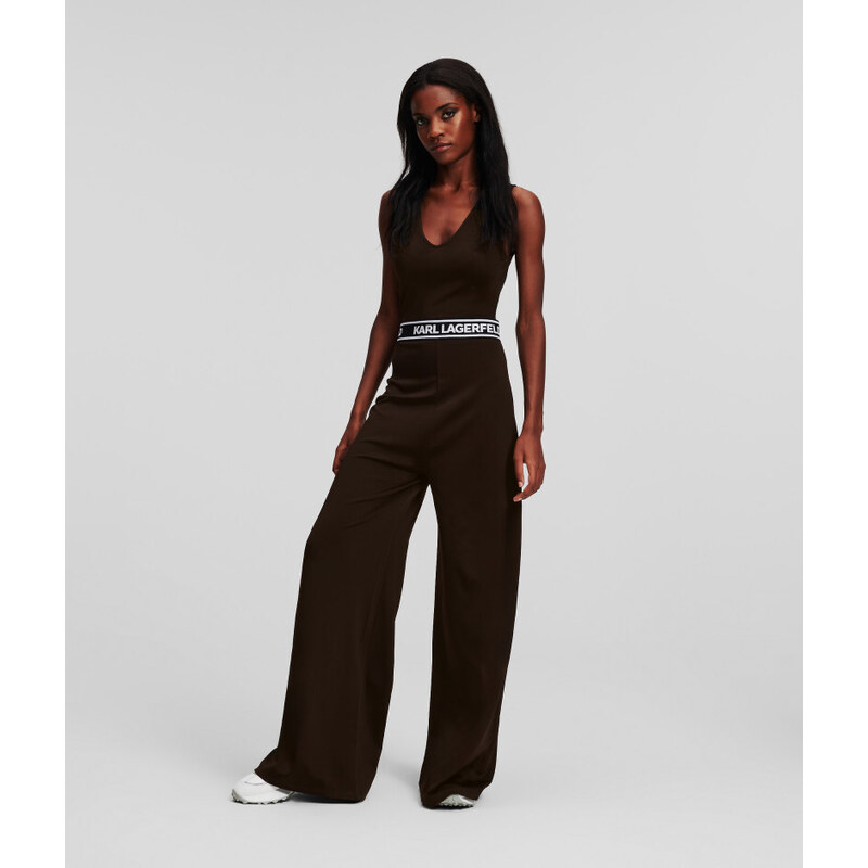 OVERAL KARL LAGERFELD LOGO TAPE JUMPSUIT