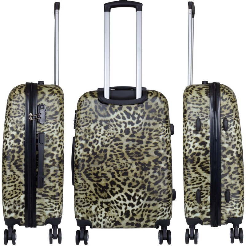 MONOPOL Střední kufr Leopard