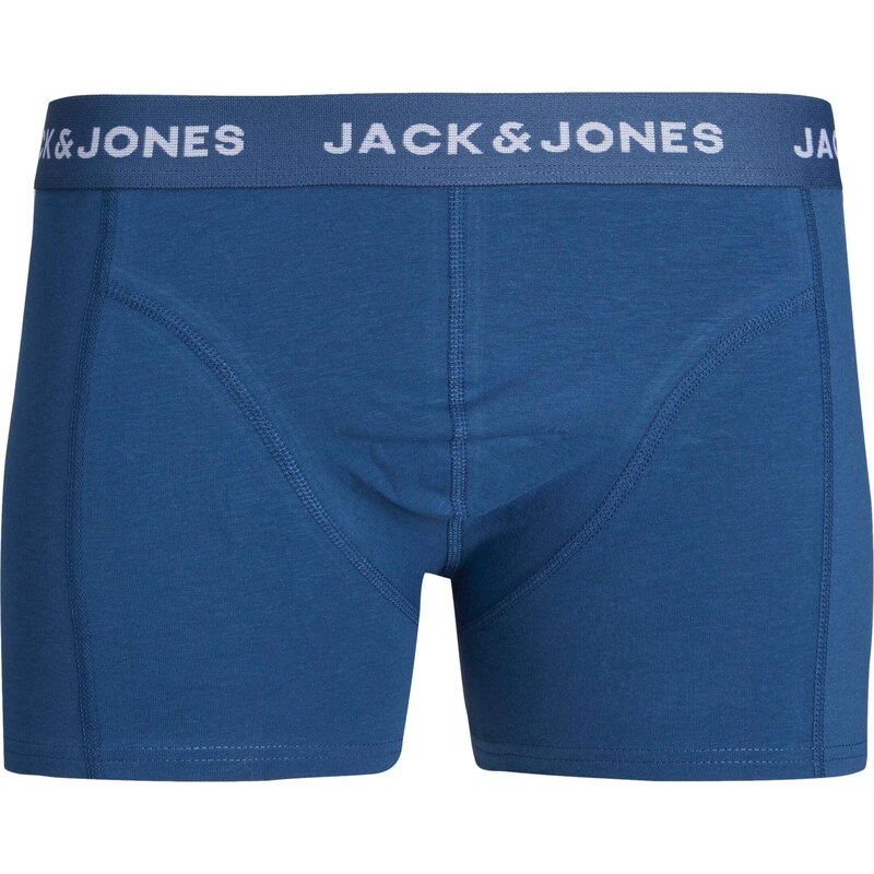 JACK & JONES Boxerky 'Kex' tmavě modrá / tmavě zelená / oranžová / bílá