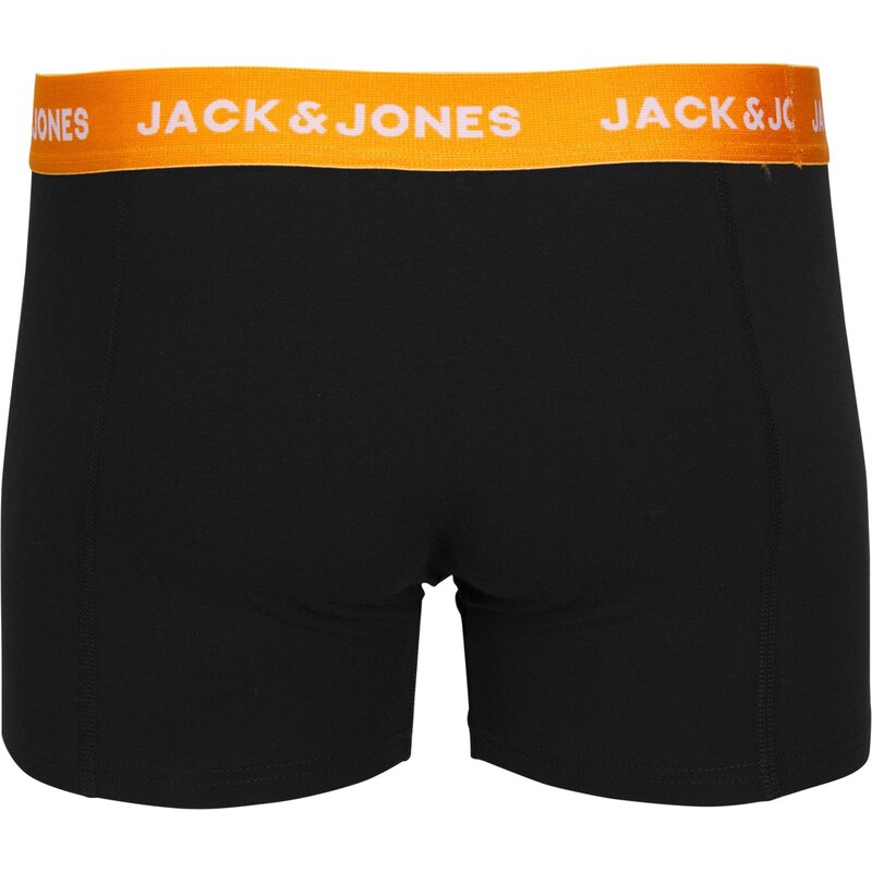 JACK & JONES Boxerky 'Gab' chladná modrá / smaragdová / oranžová / černá