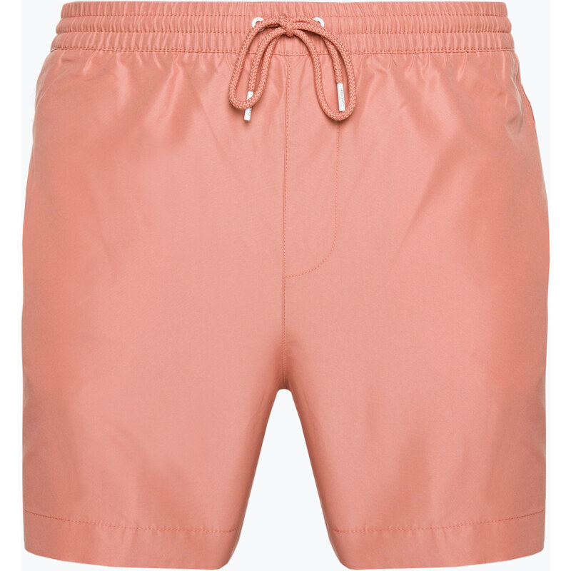 Pánské plavecké šortky Calvin Klein Medium Drawstring růžové