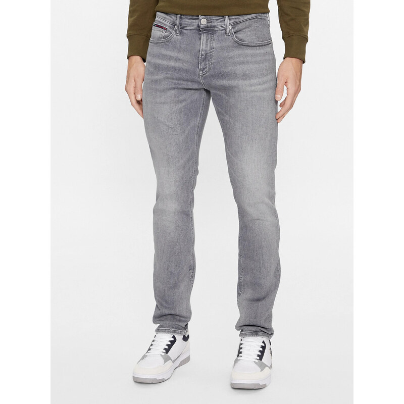 Tommy Jeans pánské šedé džíny