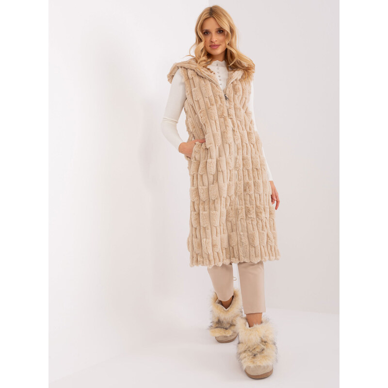 Wool Fashion Italia Vest-AT-KZ-2368-1.07-beige