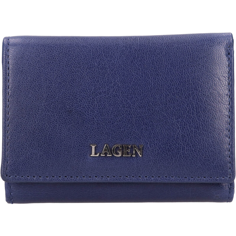 Dámská kožená peněženka Lagen Hebbe - modrá