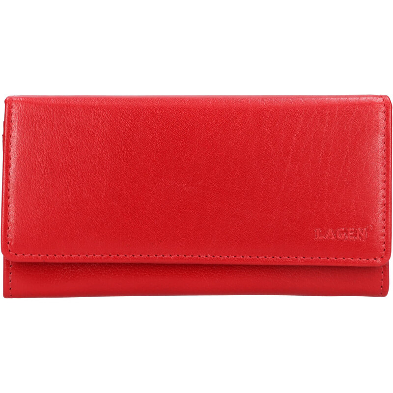 Dámská kožená peněženka Lagen Rastes - červená