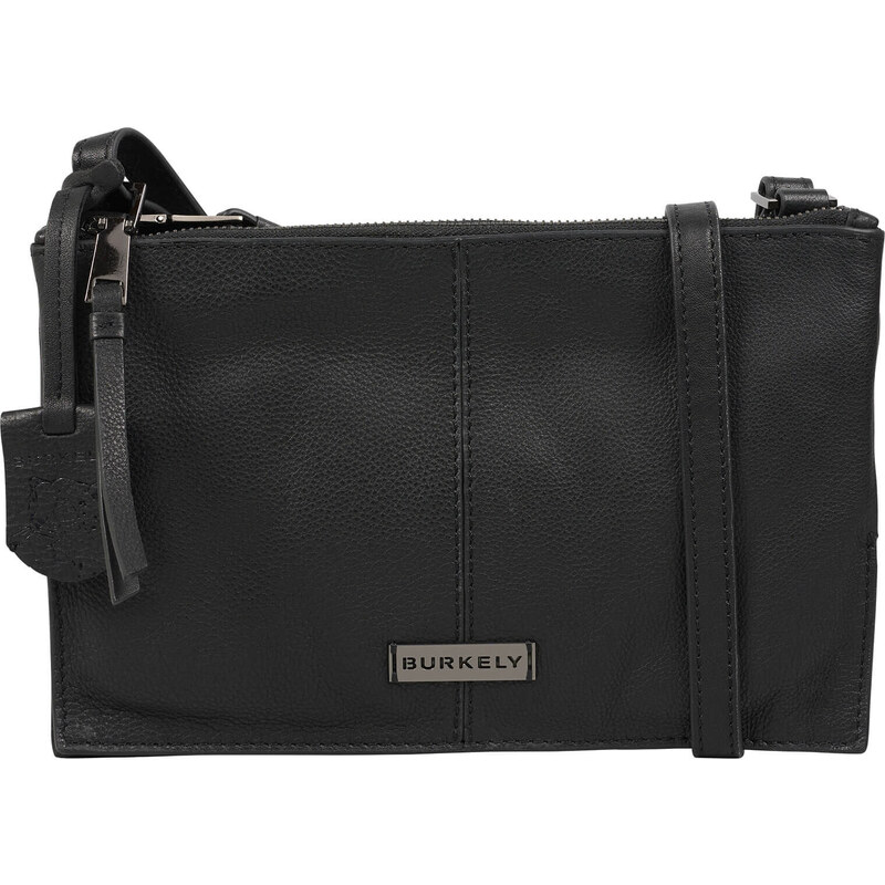 Dámská crossbody kožená kabelka Burkely Nelas - černá