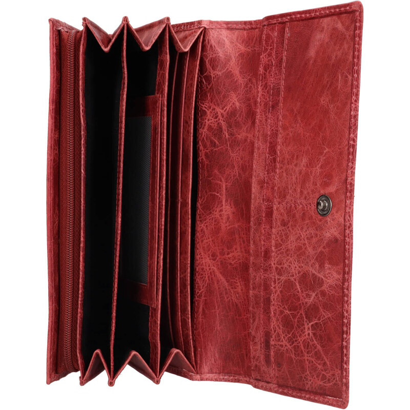 Malá dámská kožená peněženka Lagen Dorote - růžová