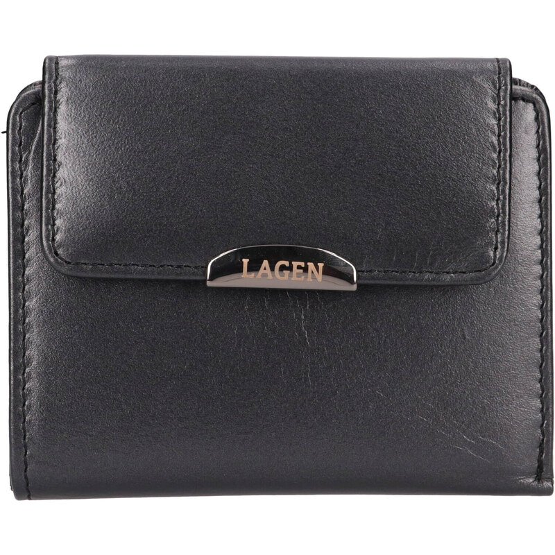 Malá dámská kožená peněženka Lagen Jirela - černá